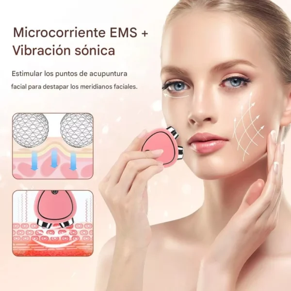 Masajeador Facial Electronico Portatil Con Vibracion Lifting - Image 3