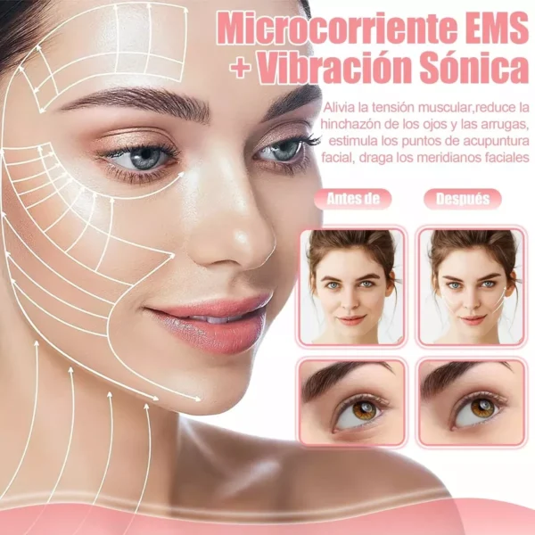 Masajeador Facial Electronico Portatil Con Vibracion Lifting - Image 11