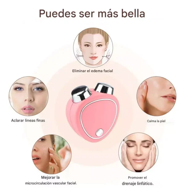 Masajeador Facial Electronico Portatil Con Vibracion Lifting - Image 12